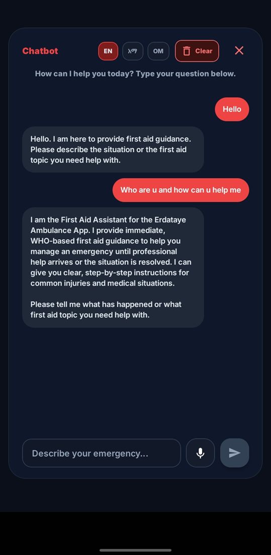 Erdataye Chatbot